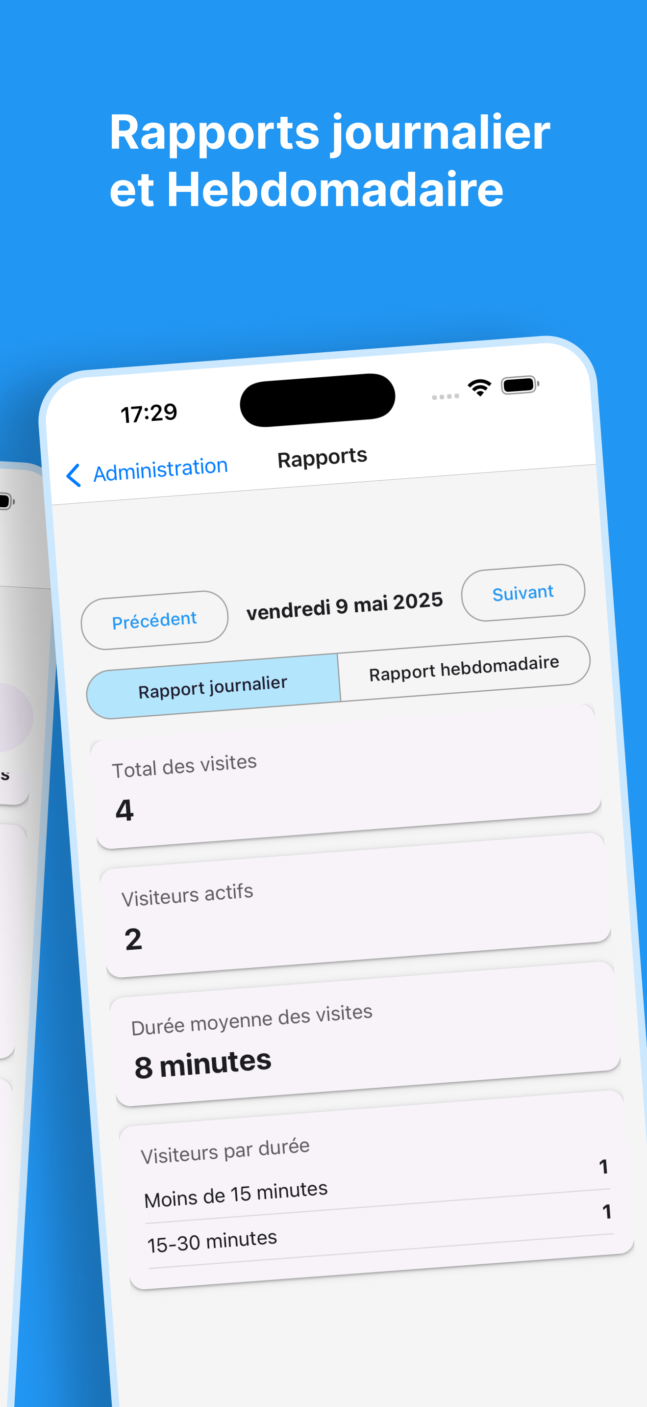 Accueil Visiteurs – Registre