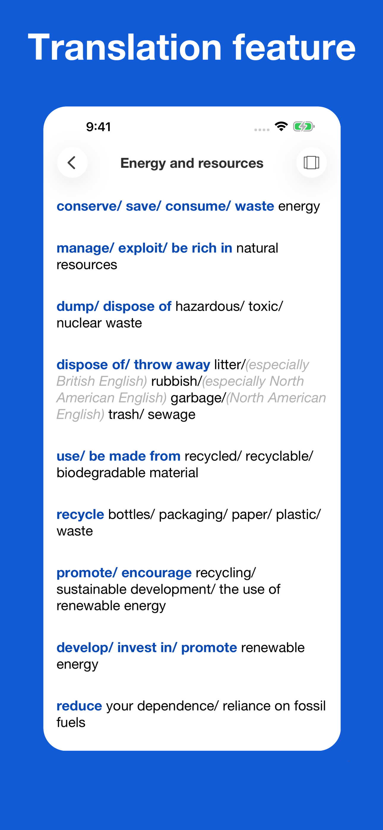 English Collocations By Topics screenshot 9
