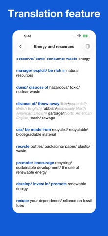 English Collocations By Topics iPhone screenshot