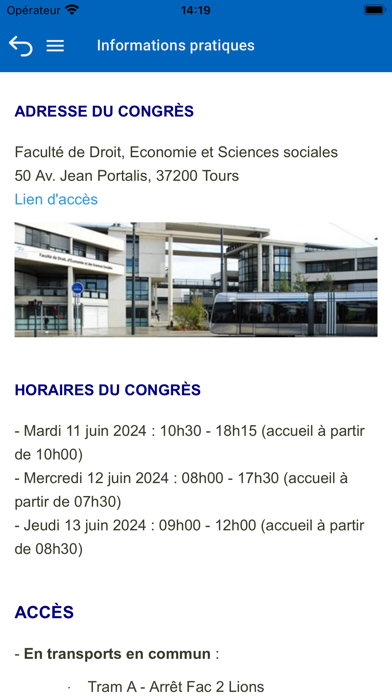 Congrès SFPT 2024 Screenshot