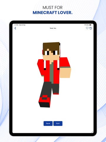 Boy Skins for Minecraft PE ! iPad screenshot