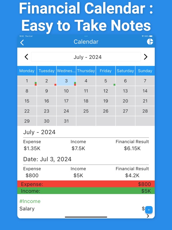 Calculator with History & Note iPad screenshot 5 - Finance app