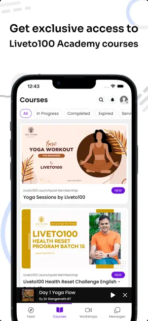 Liveto100 Academy screenshot 3