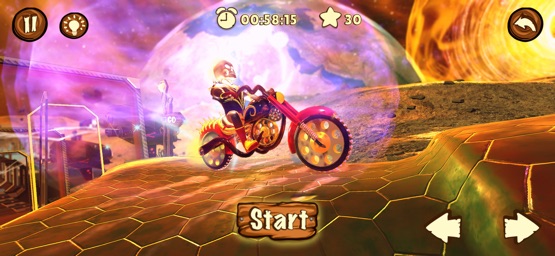 Screenshot of Dark Riders - Bike Game