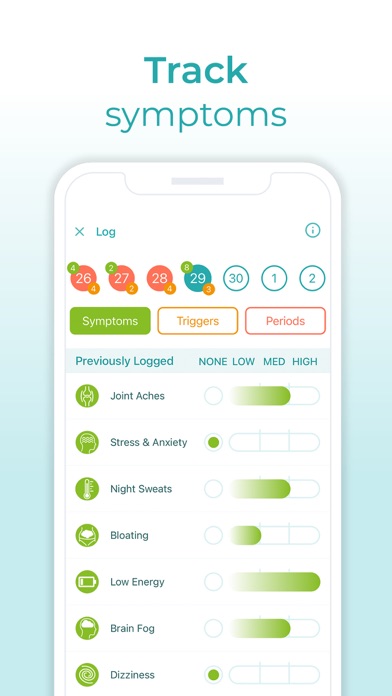 Health & Her Menopause App Screenshot