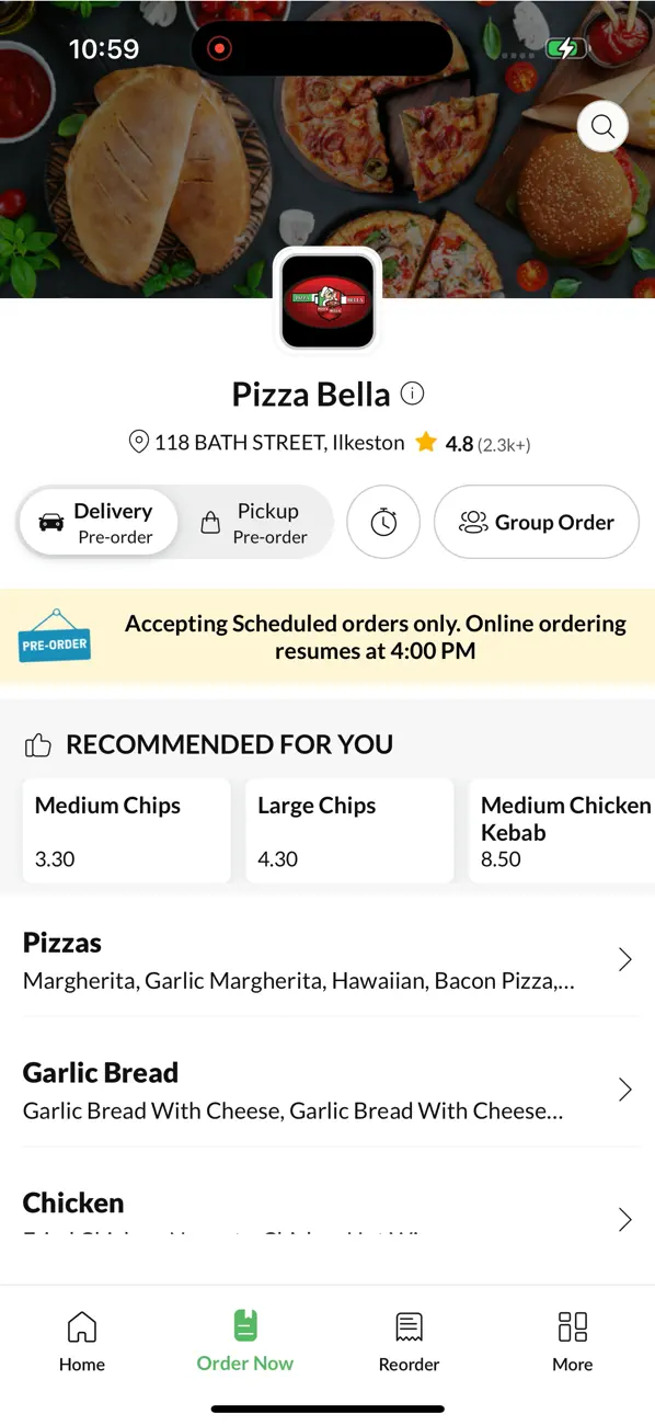 Screenshot #2 pour Pizza Bella ILKESTON.