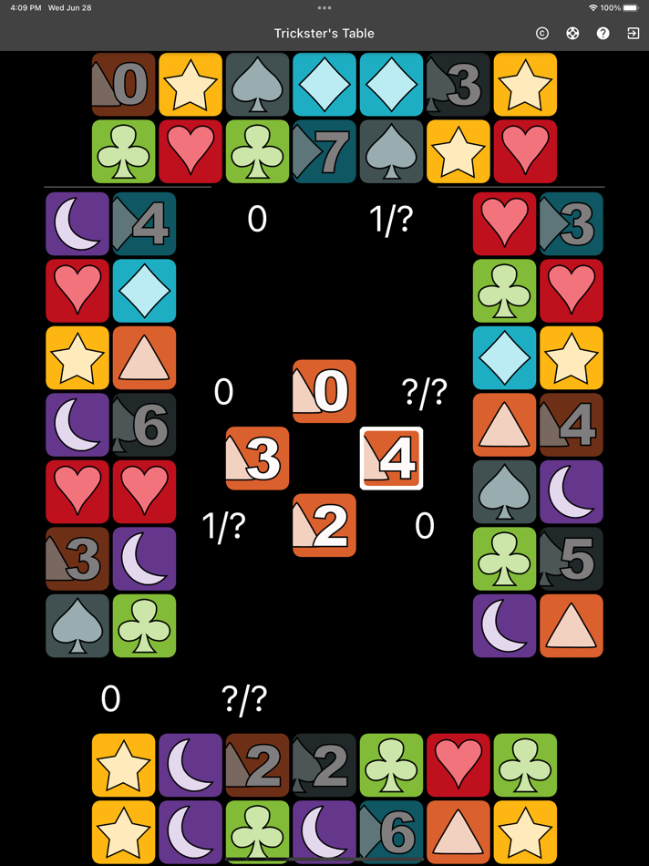 #1. Trickster's Table (iOS) 由: Dan Bravender