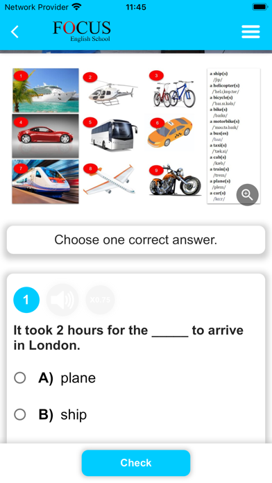 Focus English App Screenshot