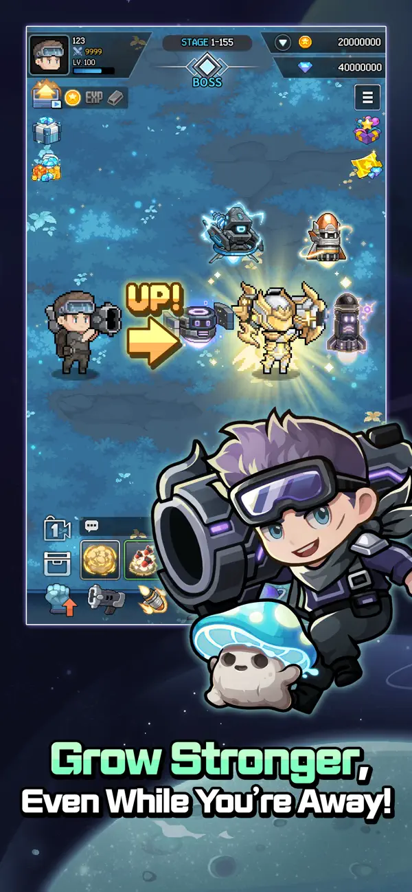 Idle Cannon Shooter iOS Mod IPA screenshot 2 - iOS game interface