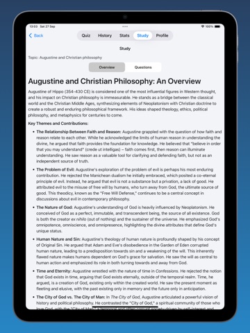 Philosophy+ iPad screenshot