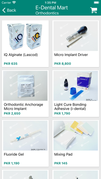 E-Dental Mart Screenshot