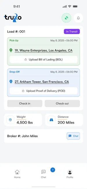 Truxo Tracker screenshot 2