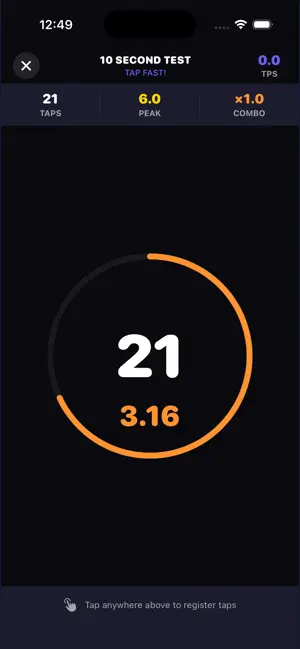 Taptic - Tap Speed screenshot 2