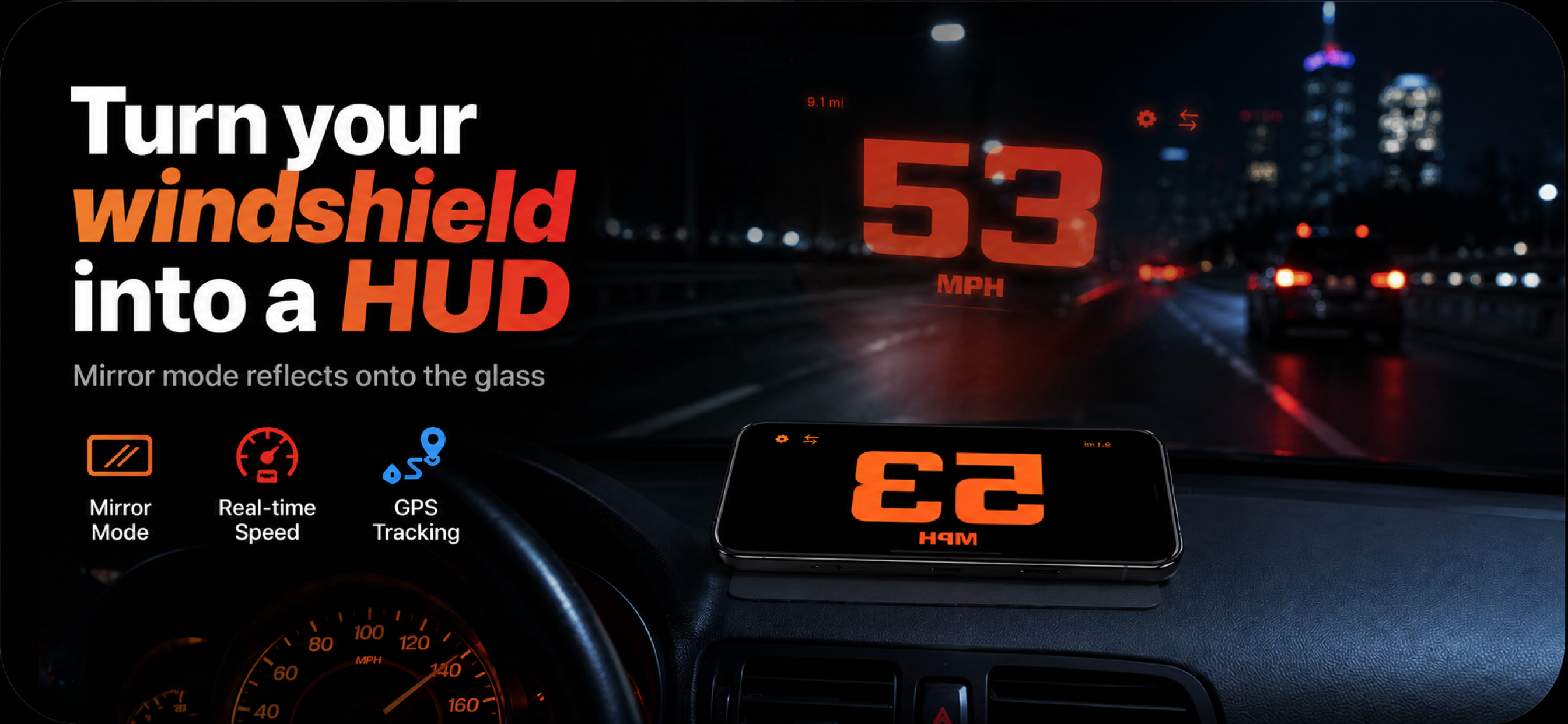 Head-Up Display - Speedometer screenshot 3