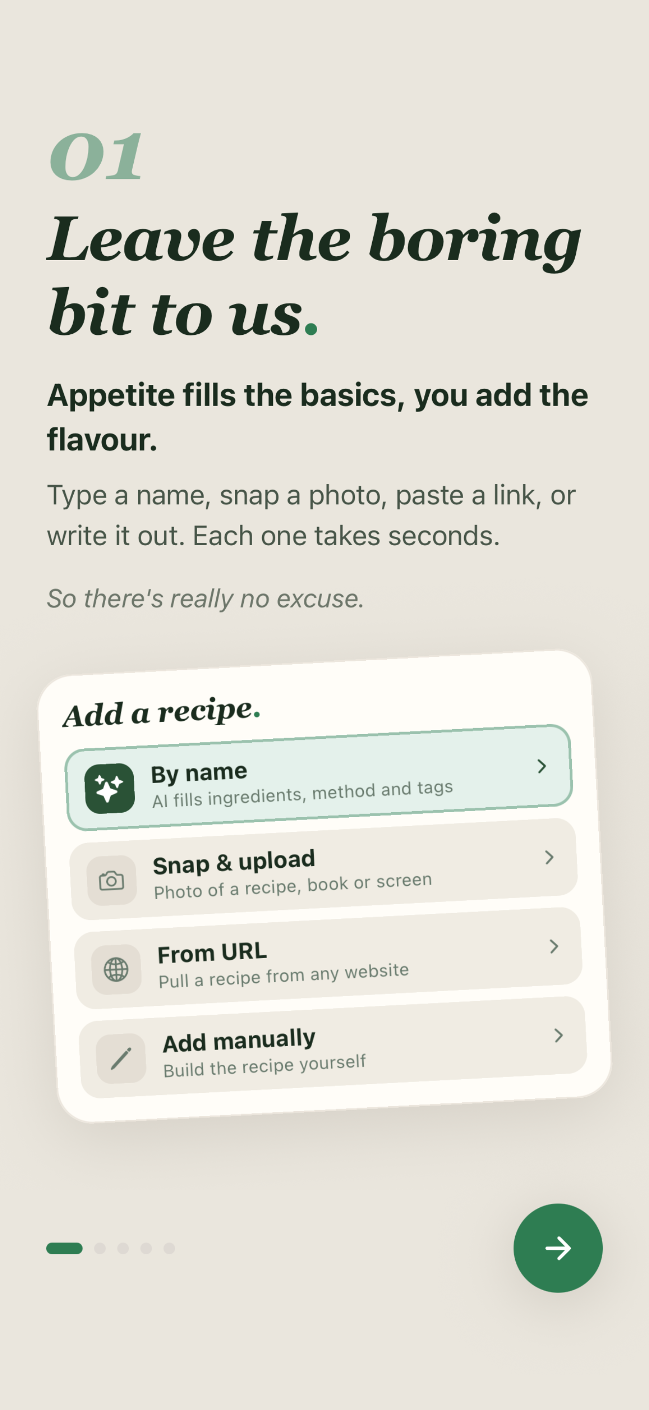 Appetite - Meal Planner screenshot 2