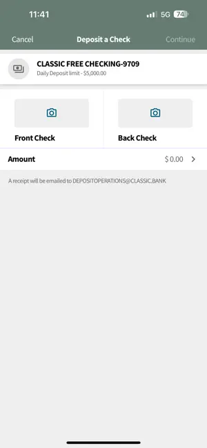 Classic Bank Mobile screenshot 2