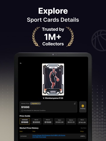 Sports Card Scanner Value AI iPad screenshot 2