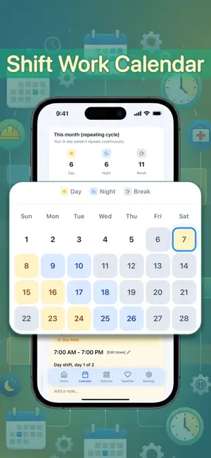 Shift Work Calendar screenshot 1