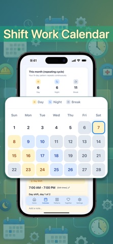 Shift Work Calendar Screenshot 1 of 7