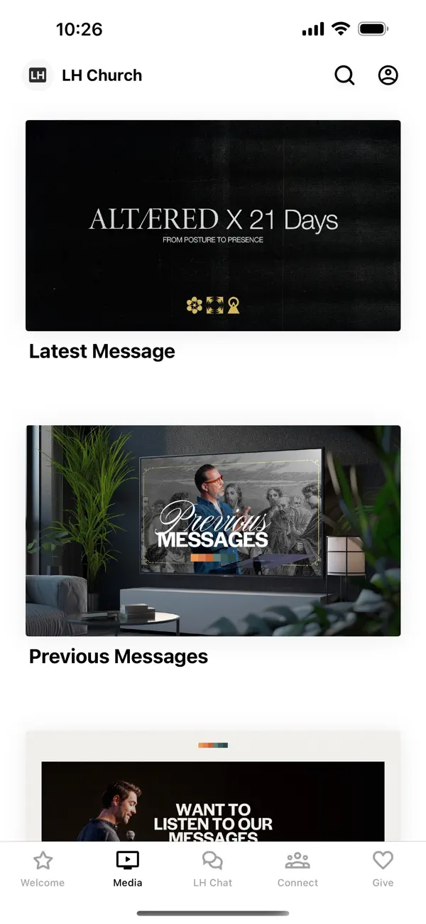 Screenshot #2 pour Lighthouse Church App