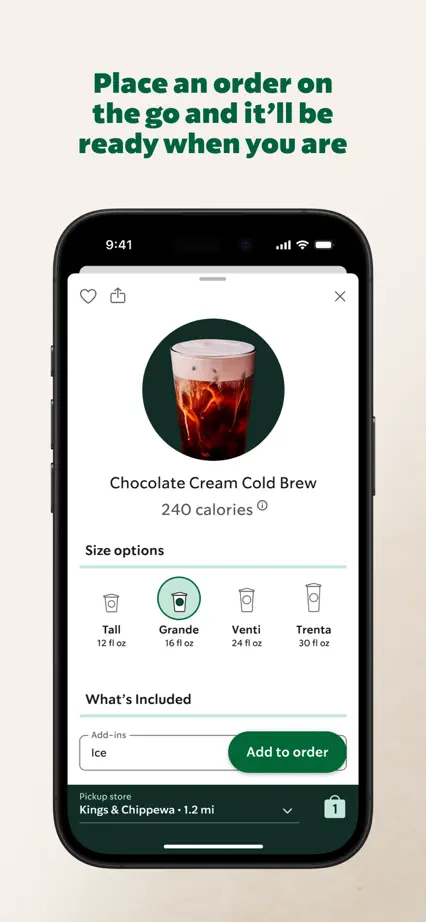 Starbucks, App Store screenshot 2