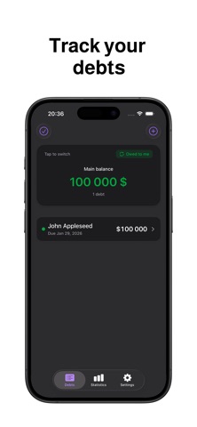 Debt Tracker – IOU & Loans Screenshot 1 of 5