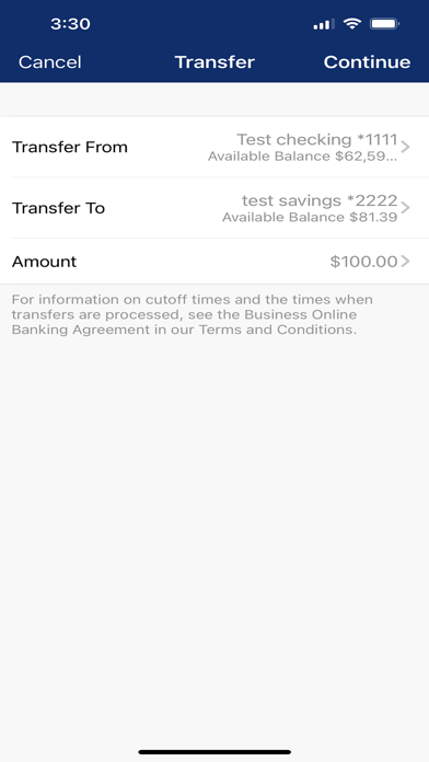 First Savings Bank Bus. Mobile Screenshot