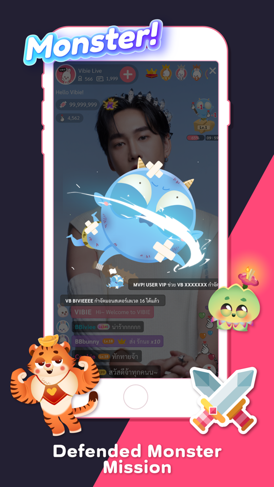 #7. Vibie - Live Streams Community (iOS) 由: Donuts Bangkok Co., Ltd.