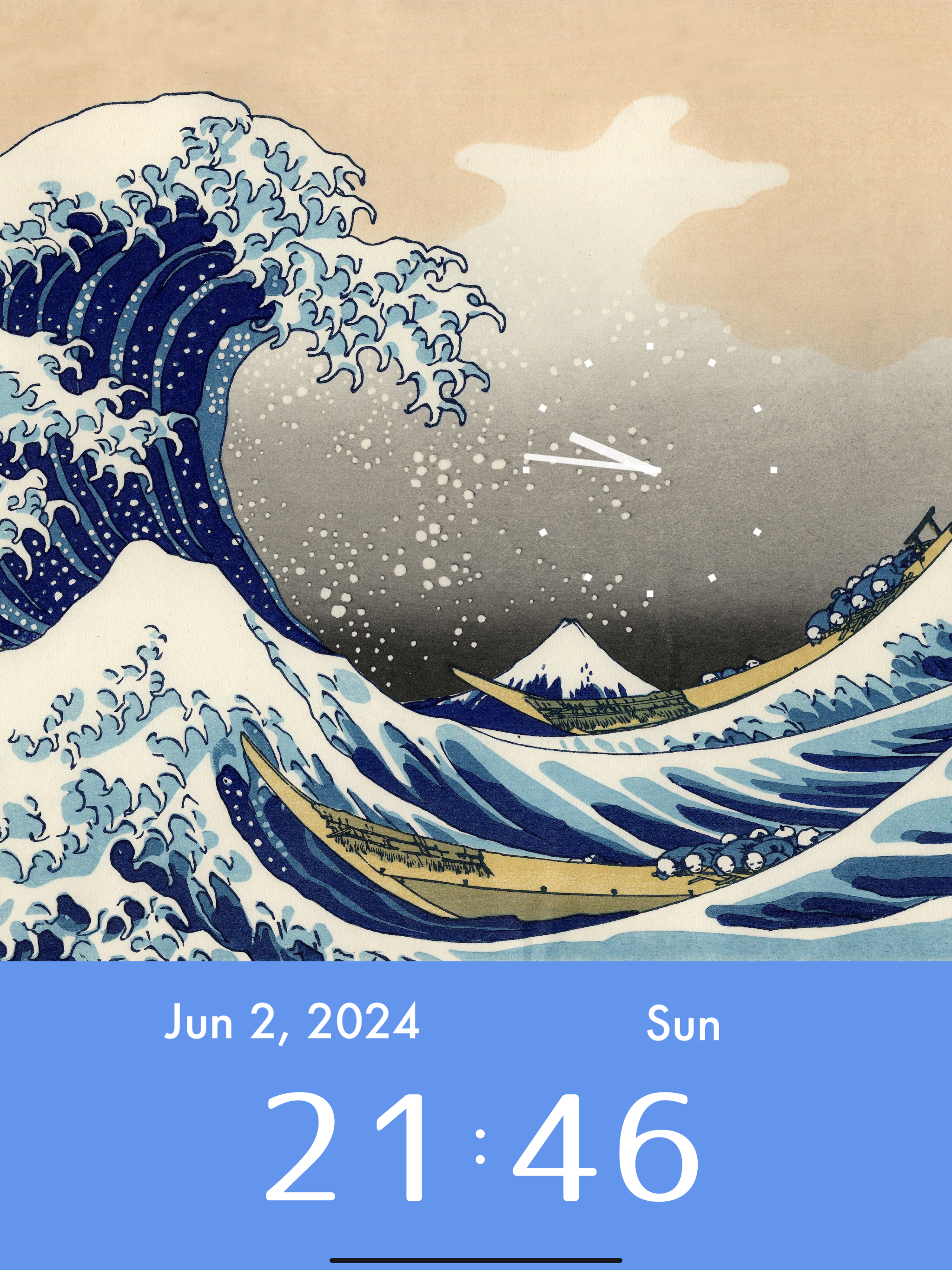 Cool Ukiyo-e Clock