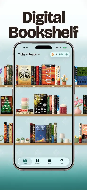 Tibby: Bookshelf & Tracker screenshot 1 of 8