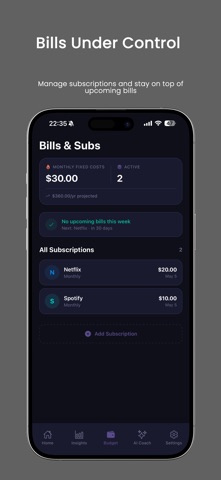 Nudge: AI Finance Tracker Screenshot 4 of 5