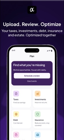 Alpheva AI: Financial Advisor iPhone screenshot