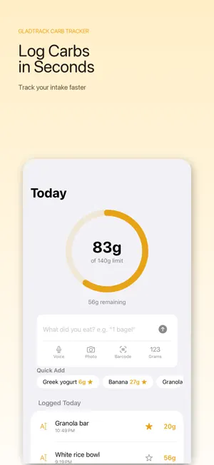 Carb Tracker: Keto Net Carbs screenshot 1