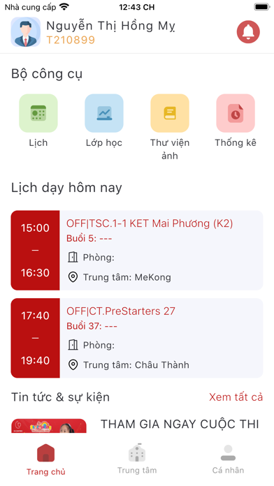 CB Centres Screenshot