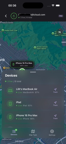 Finder Tracker Locator screenshot