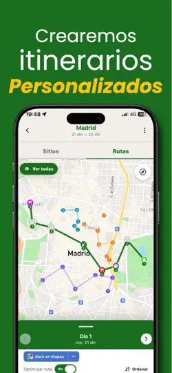 Captura de pantalla de Itinio Recomendaciones Locales en iPhone 4