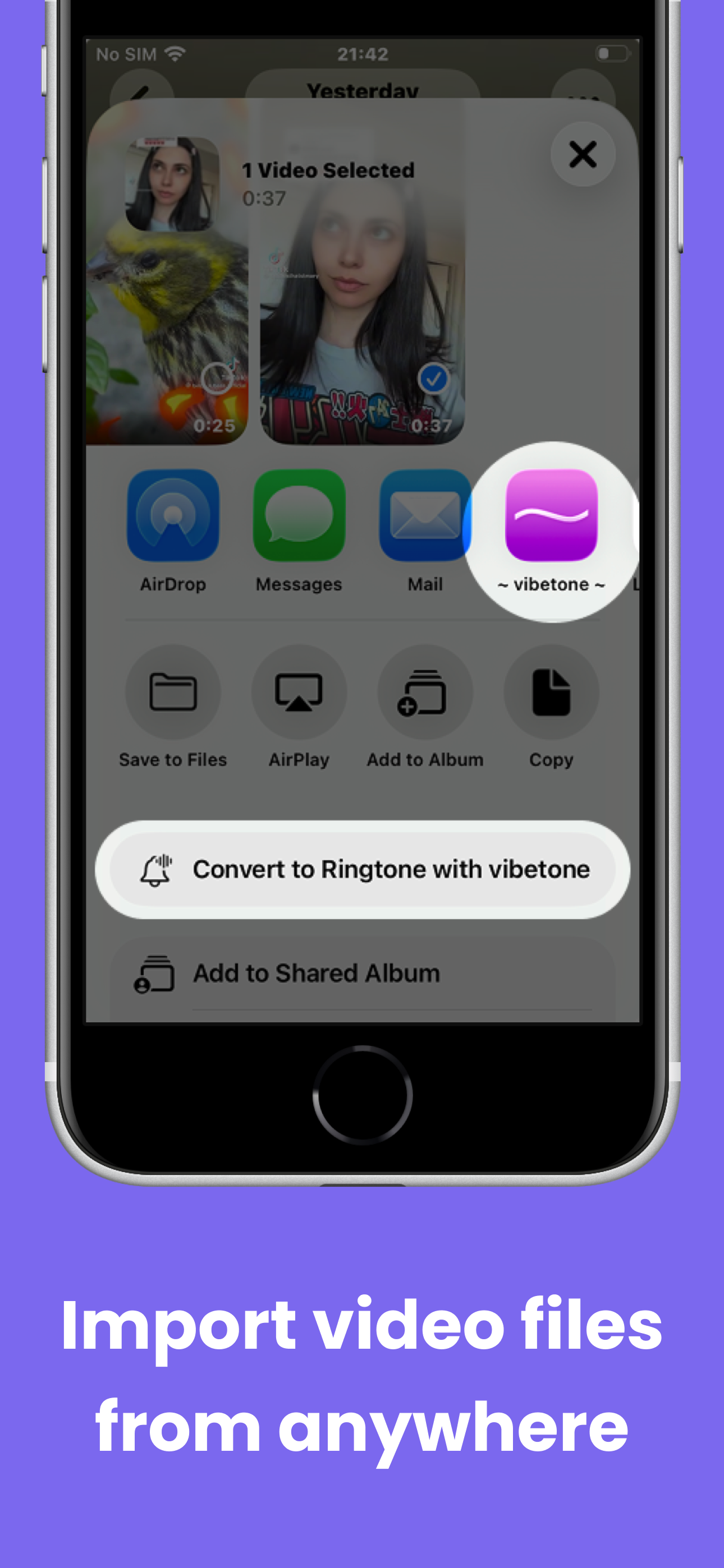 vibetone - video ringtones