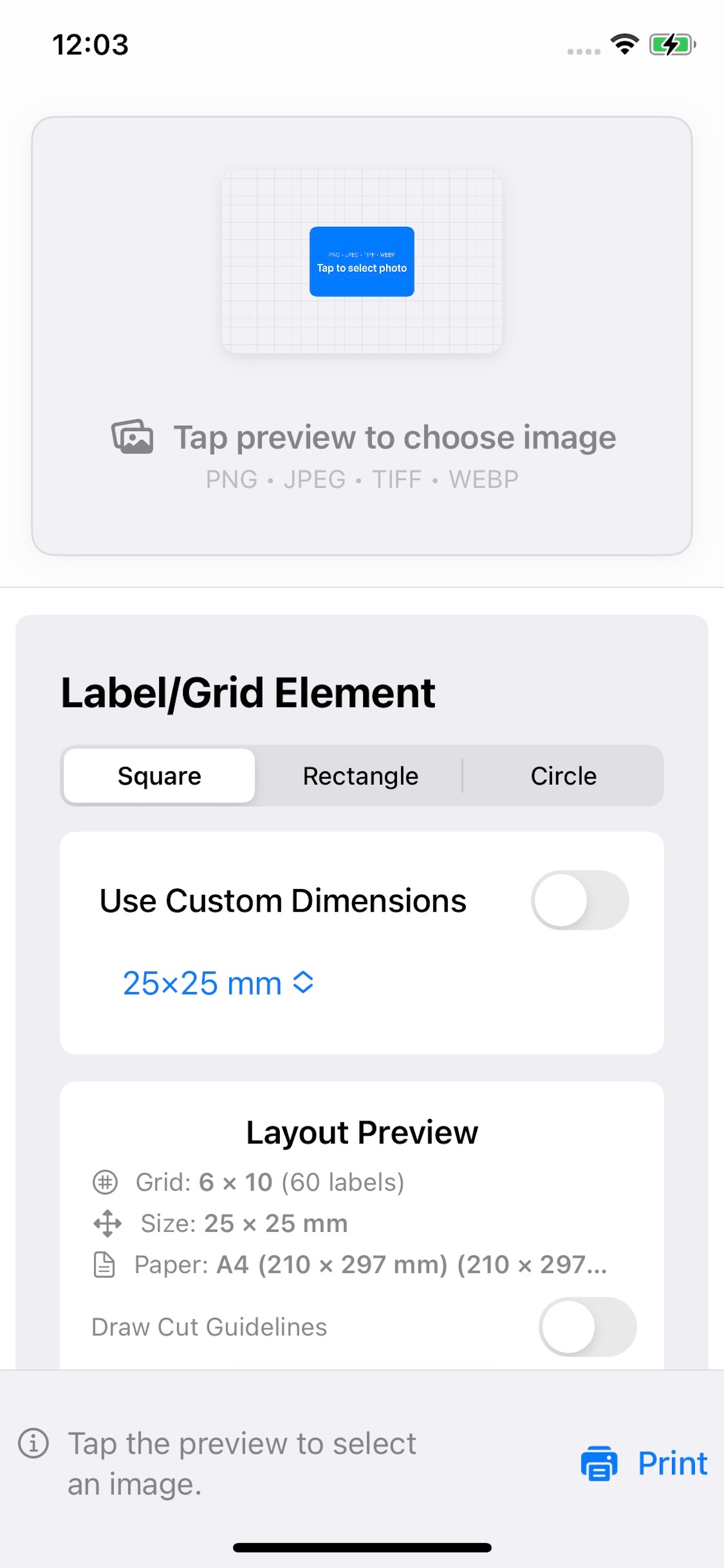 LabelGrid
