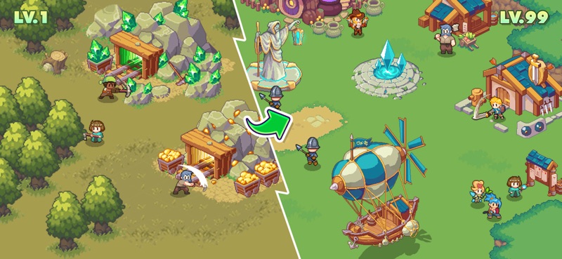 Guardian War: RPG Pixel Games screenshot 3