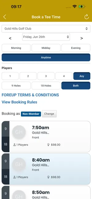 Gold Hills Golf Club. screenshot 4