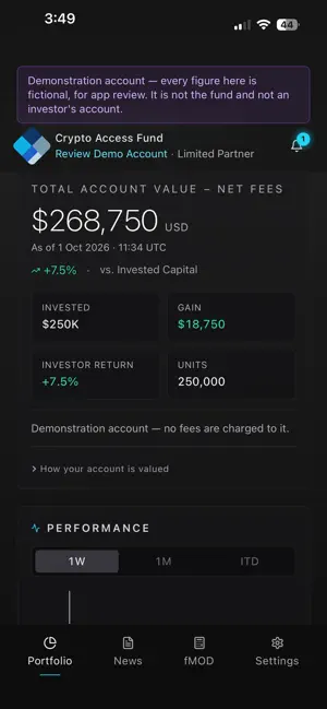 Crypto Access Fund screenshot 1