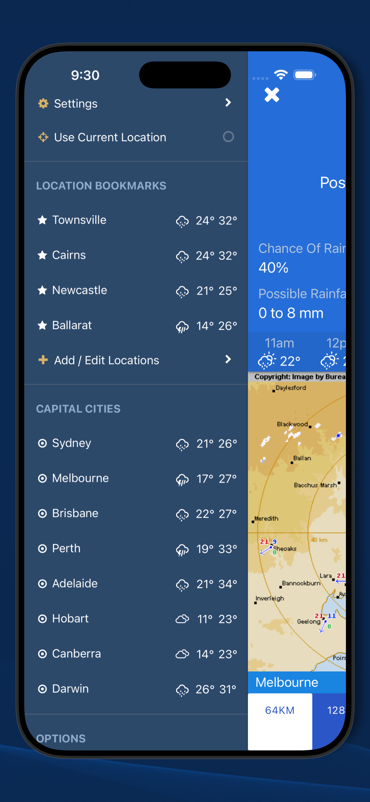 AUS Rain Radar - Old BoM Radar