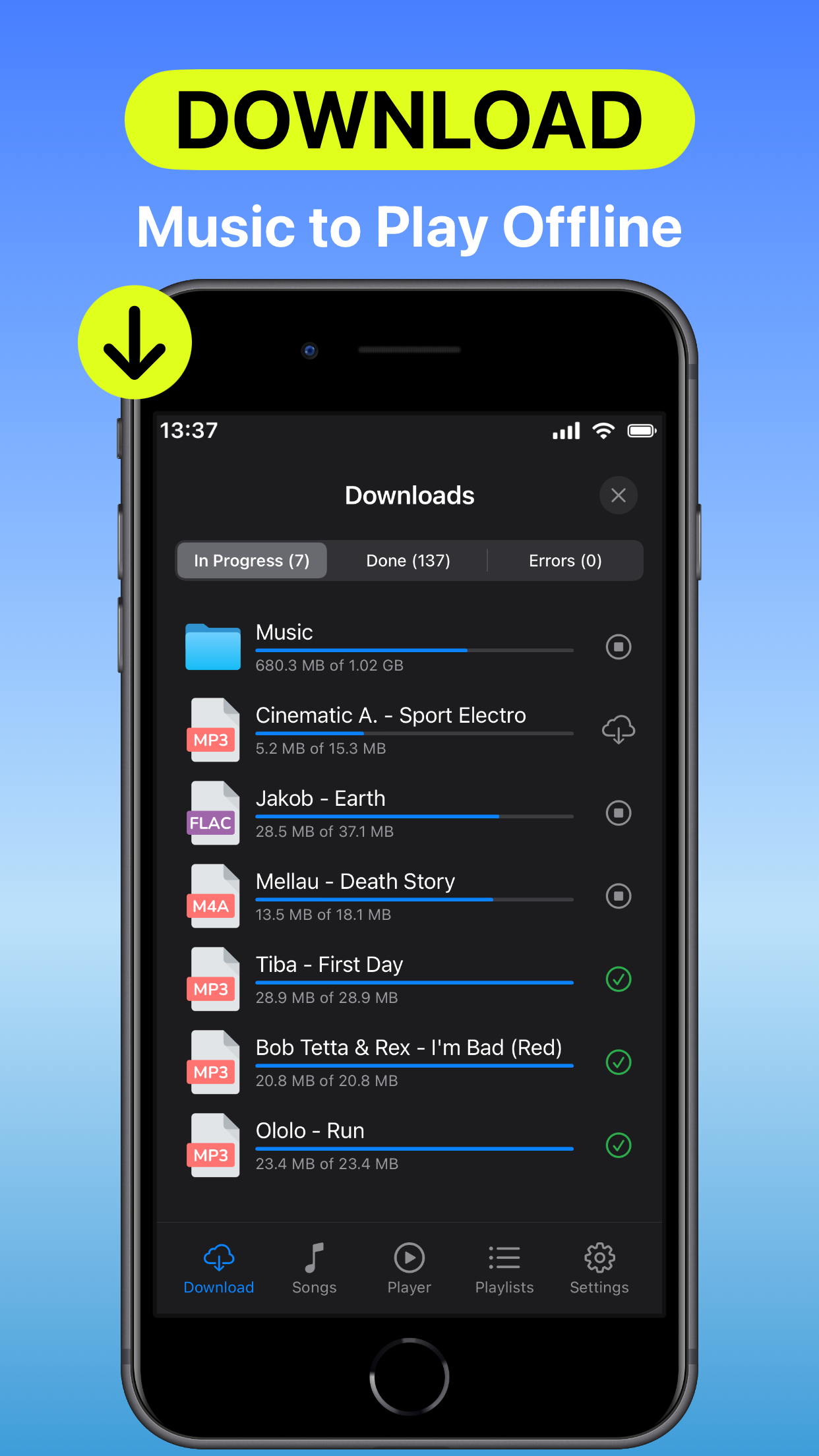 Offline Music Player Anywhere