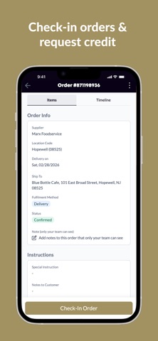Marx Foodservice OrderHub iPhone screenshot