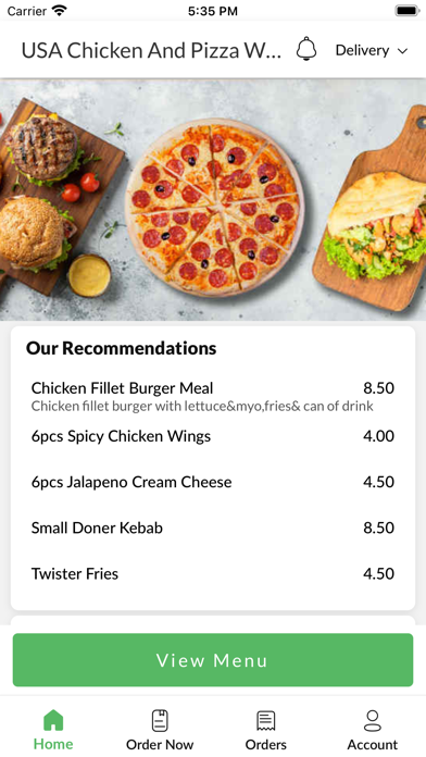 USA Chicken And Pizza Witney Screenshot