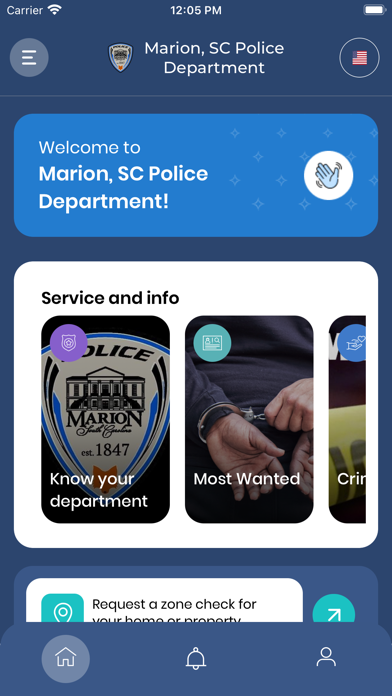 Marion, SC Police Department Screenshot