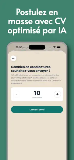 Capture d'écran de JobFinder : Emploi, CV, Coach sur iPhone 2