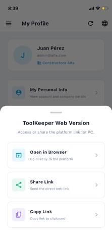 ToolKeeper Pro screenshot