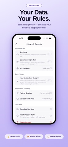 Muna Flow: Period Tracker Screenshot 5 of 6
