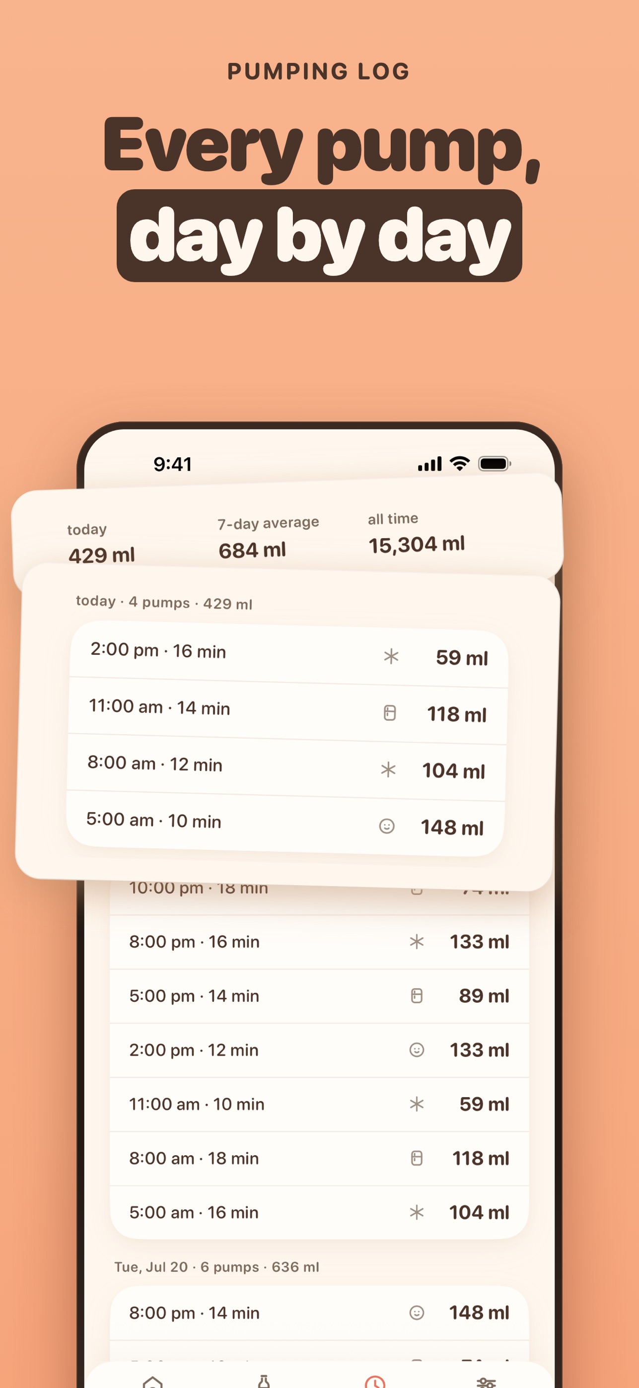 Screenshot 5 of Pumping Tracker: Whirra